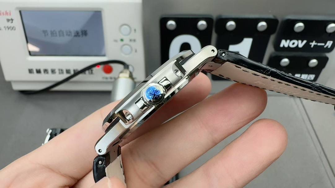 鹦鹉螺5711 灰盘皮带 324一体机😍💯🤍