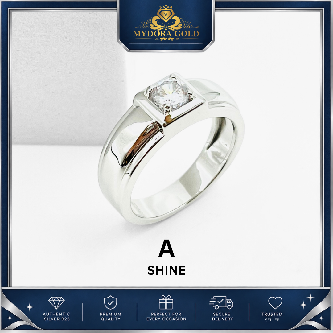 MYDORA 925 Silver Ring - Cincin SOLEMN ONE Collection