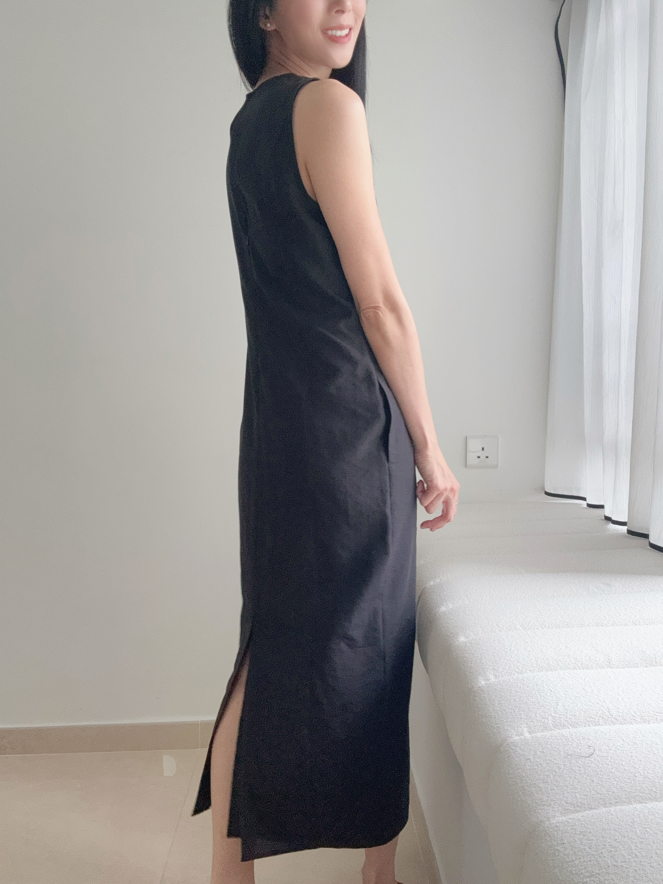 Elegant one piece long dress (with inner dress)