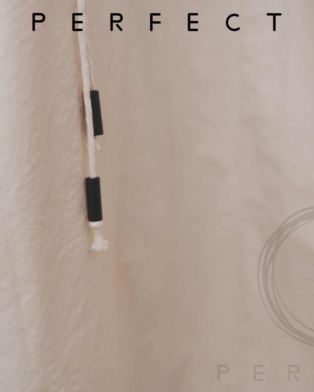 S0019_隨性腰位綁繩半身裙（百搭米白色）