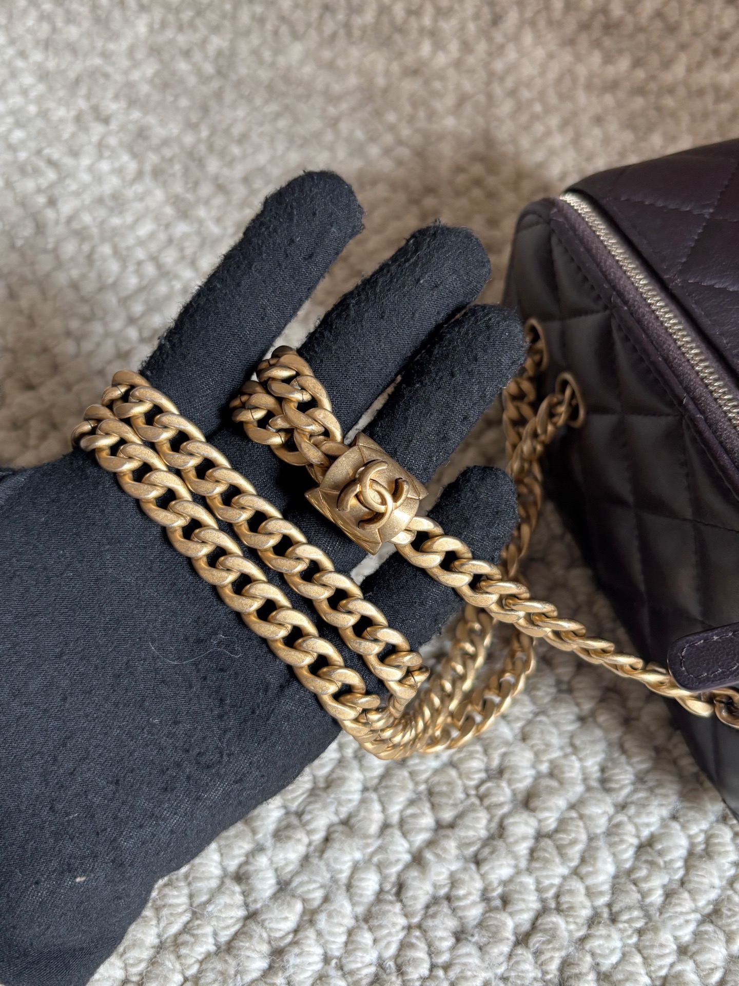 【預訂貨品】Chanel朱古力啡化妝包