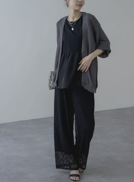 蕾絲休閒褲 - 2026 流行穿搭  蕾絲休閒褲 時尚穿搭 優雅日常 柔軟舒適 獨特設計 成人休閒 易於配搭 日本直送   #JP-I-260035