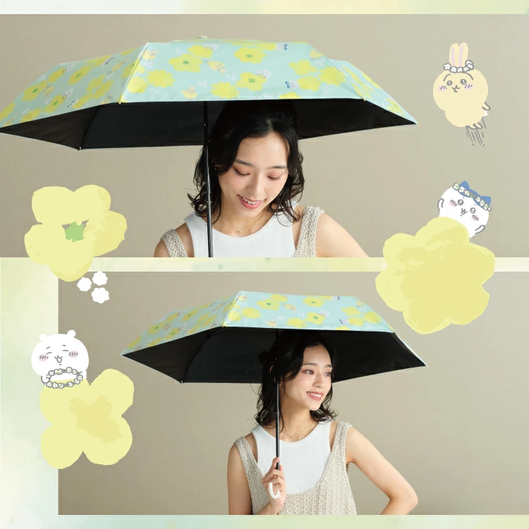 日本 WPC Chiikawa 遮光晴雨傘｜100% 防曬防雨 UPF50+ 