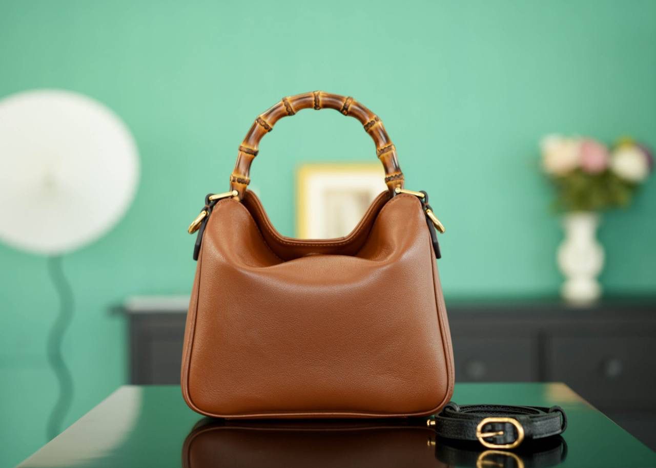 Gucci Bamboo 1947 Small Top Handle Bag - Refined Leather