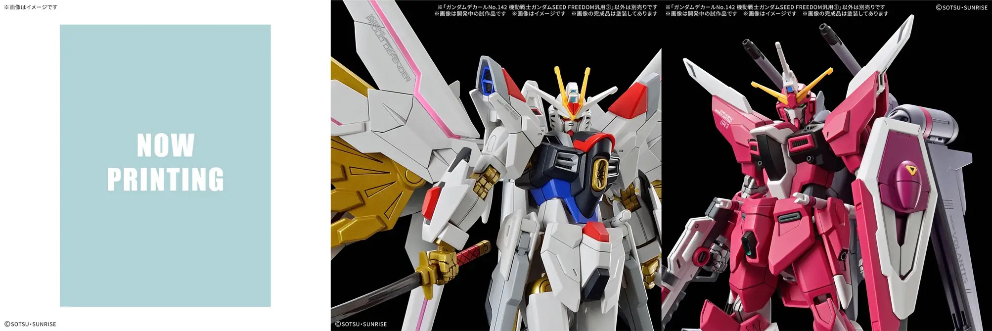 1/144 Gundam Decal No.142 Mobile Suit Gundam Seed Freedom General Purpose 2