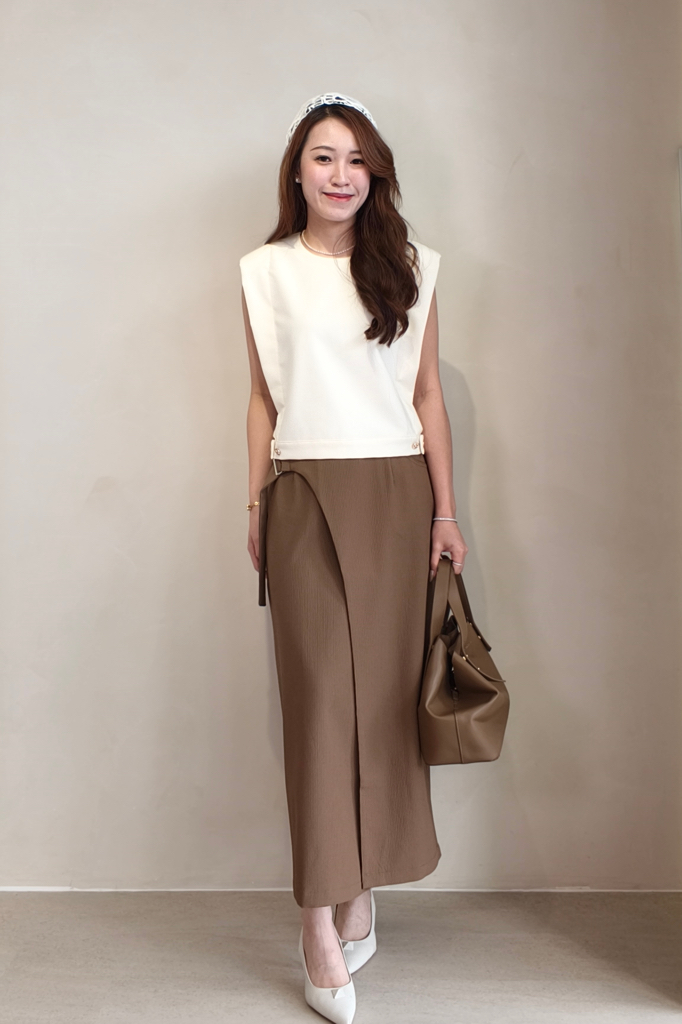 CS1417 Urban Wrap Midi Skirt