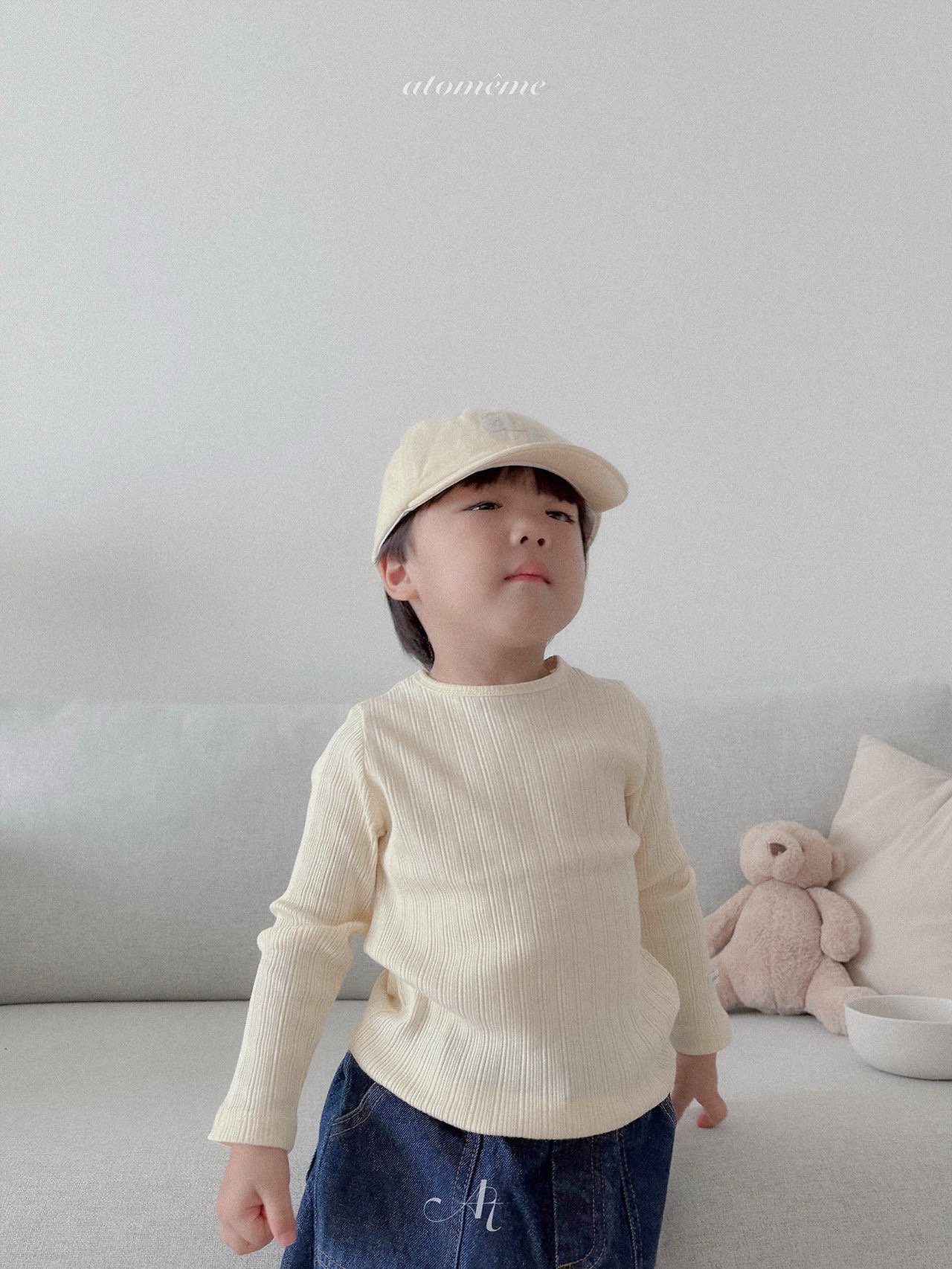 Atomeme | ecru knit vest