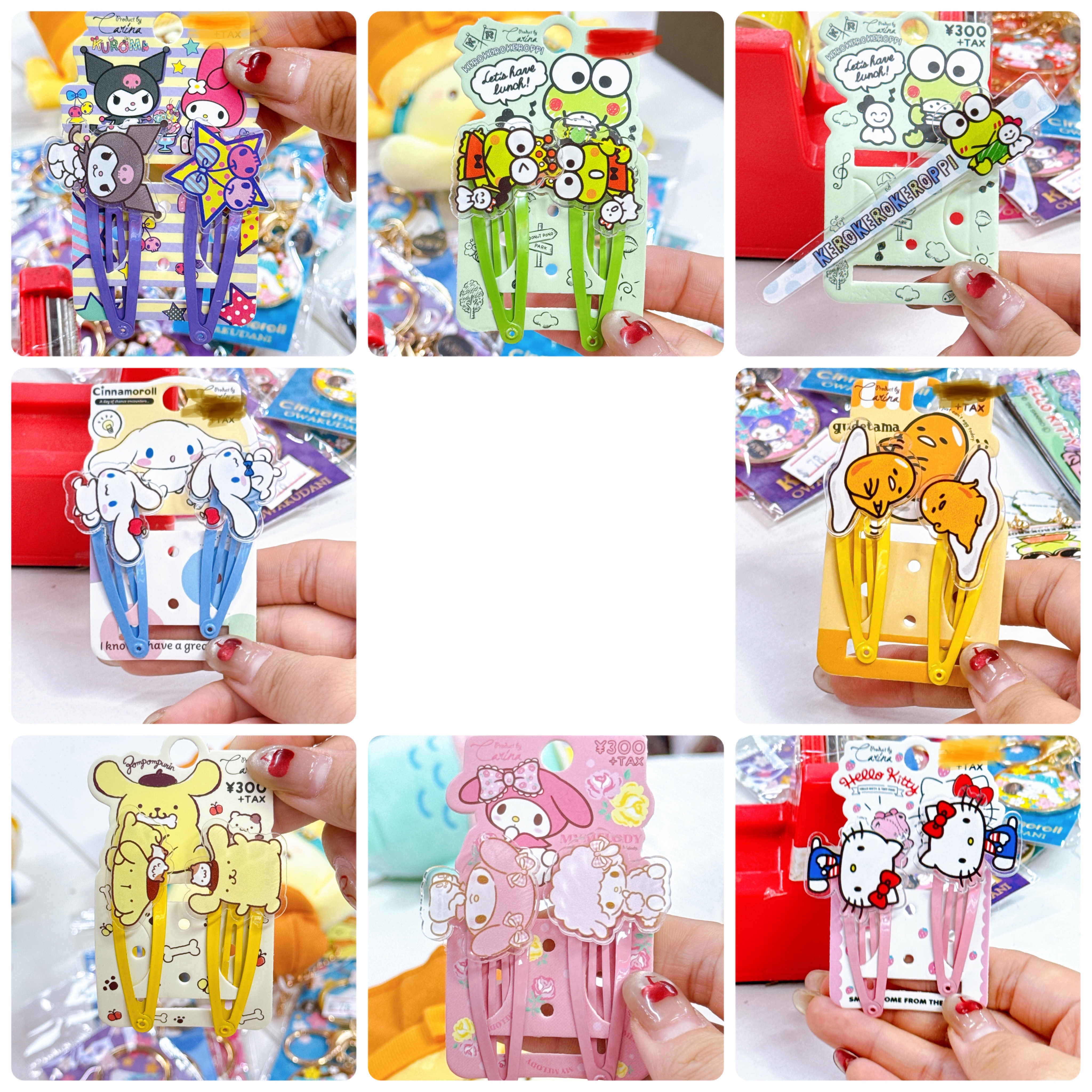 日本直送日本版sanrio髮夾