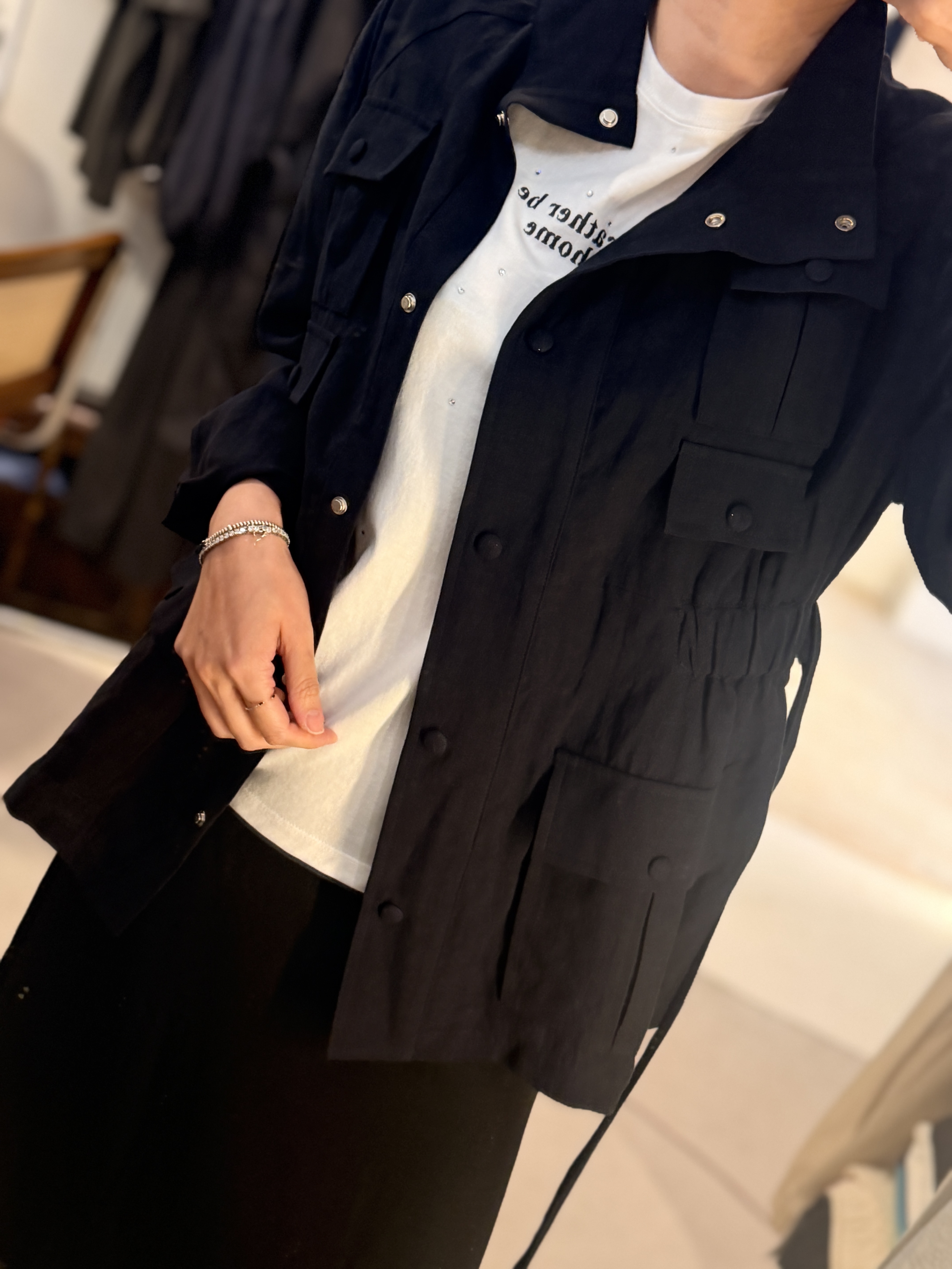 Linen pocket jacket