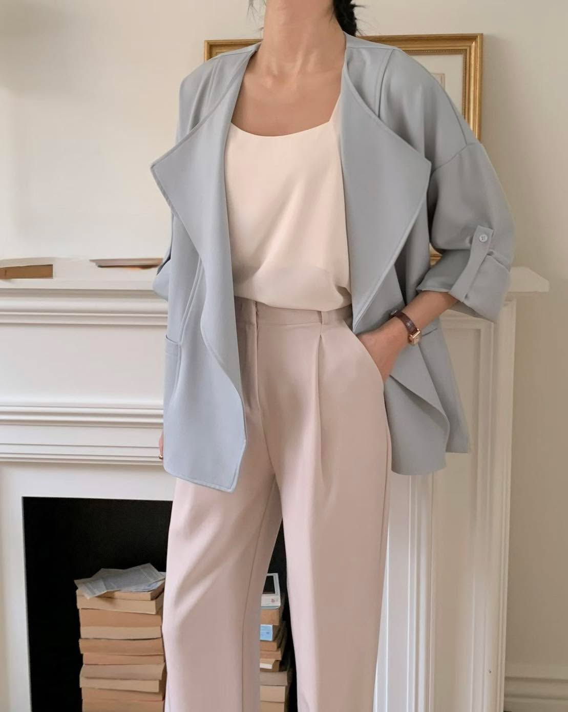 超高質得雪紡西裝褸