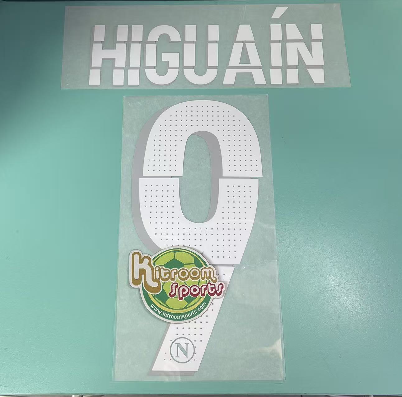 2014-15 Napoli Home Nameset #9 HIGUAIN