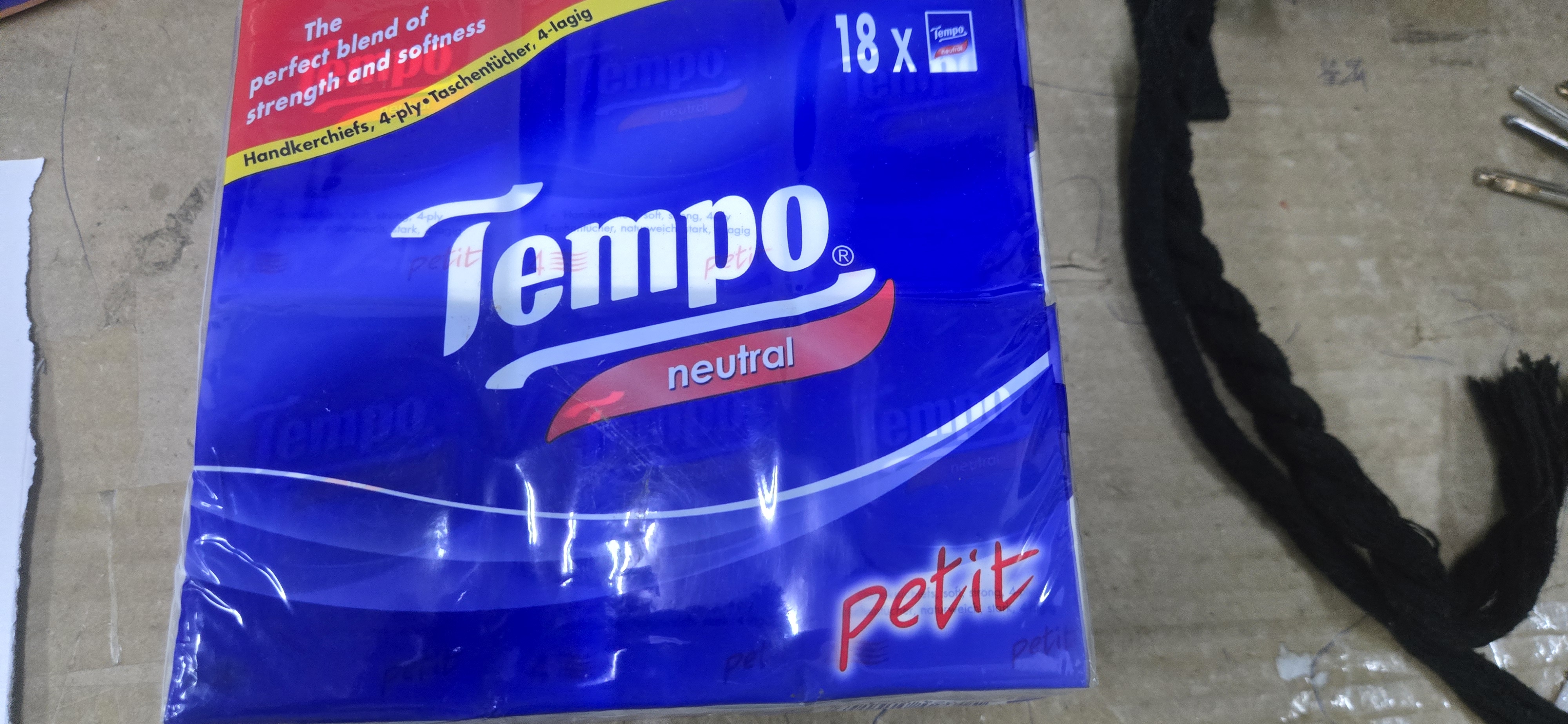 Tempo 18包紙巾無味