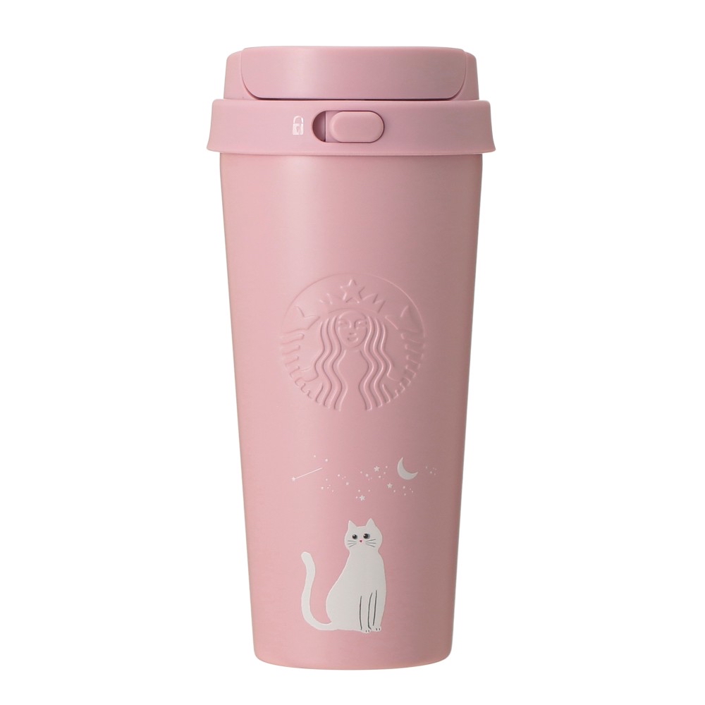 🎀【預訂】Starbucks JP MOON LIGHT HALLOWEEN 粉紅色不鏽鋼保溫杯 473ml 