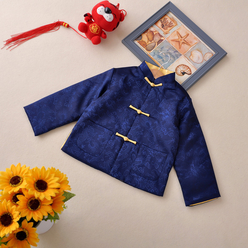 傳統新年唐裝雙面外套 -1件- 現貨