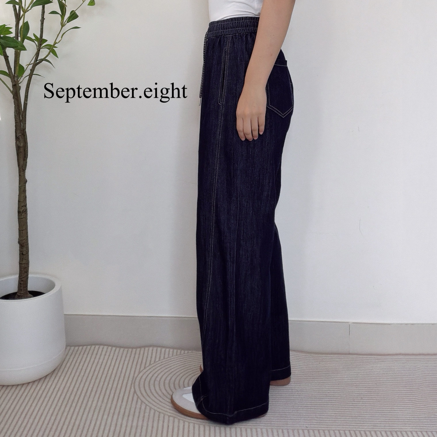 復古直身牛仔褲