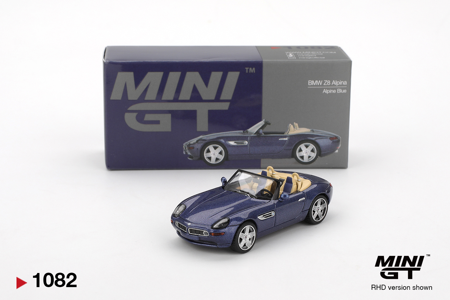Mini GT 1/64 BMW Z8 Alpina Alpine Blue - MGT01082-L