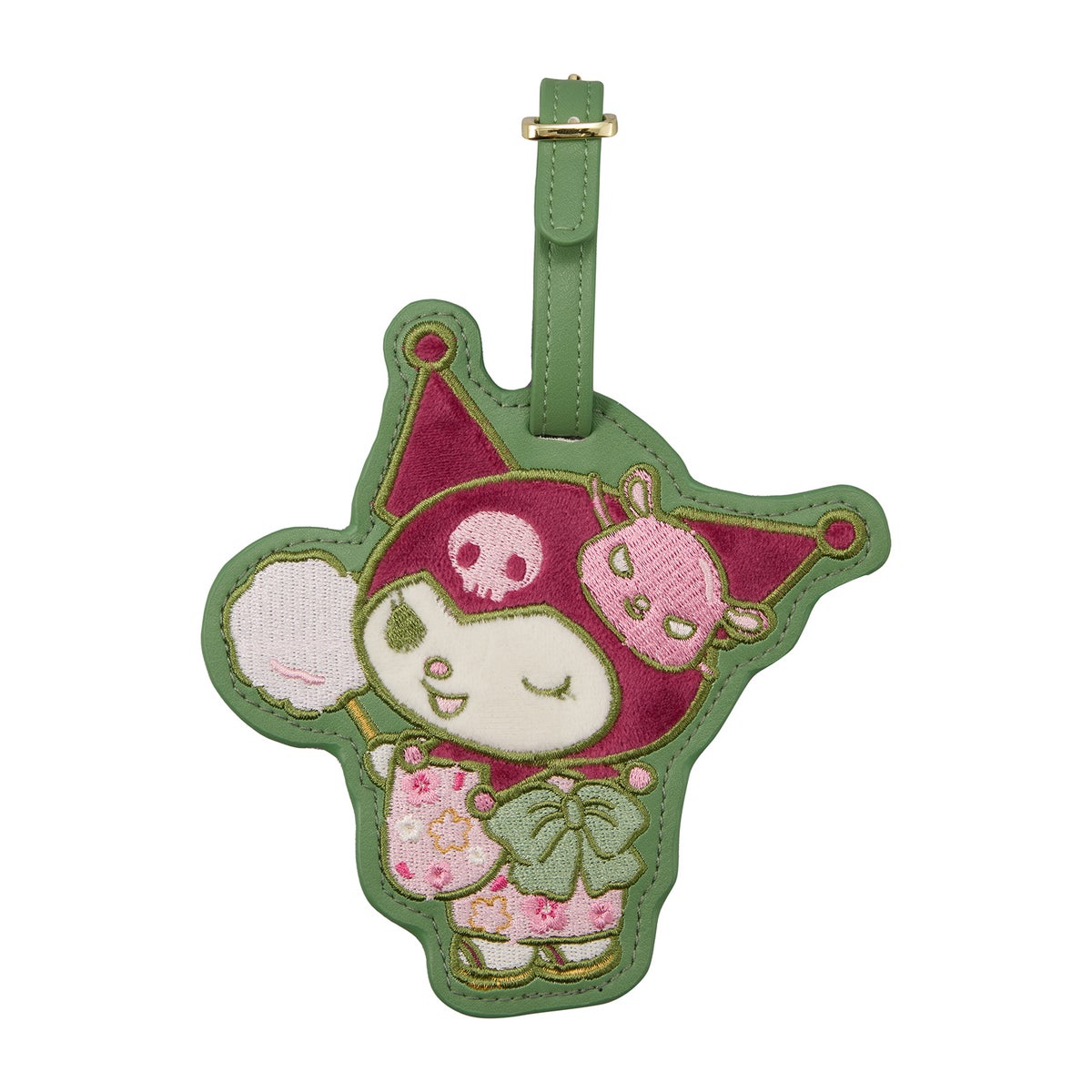 現貨｜Sanrio Kuromi 日版 抹茶系列 刺繡 行李牌 (SA44)