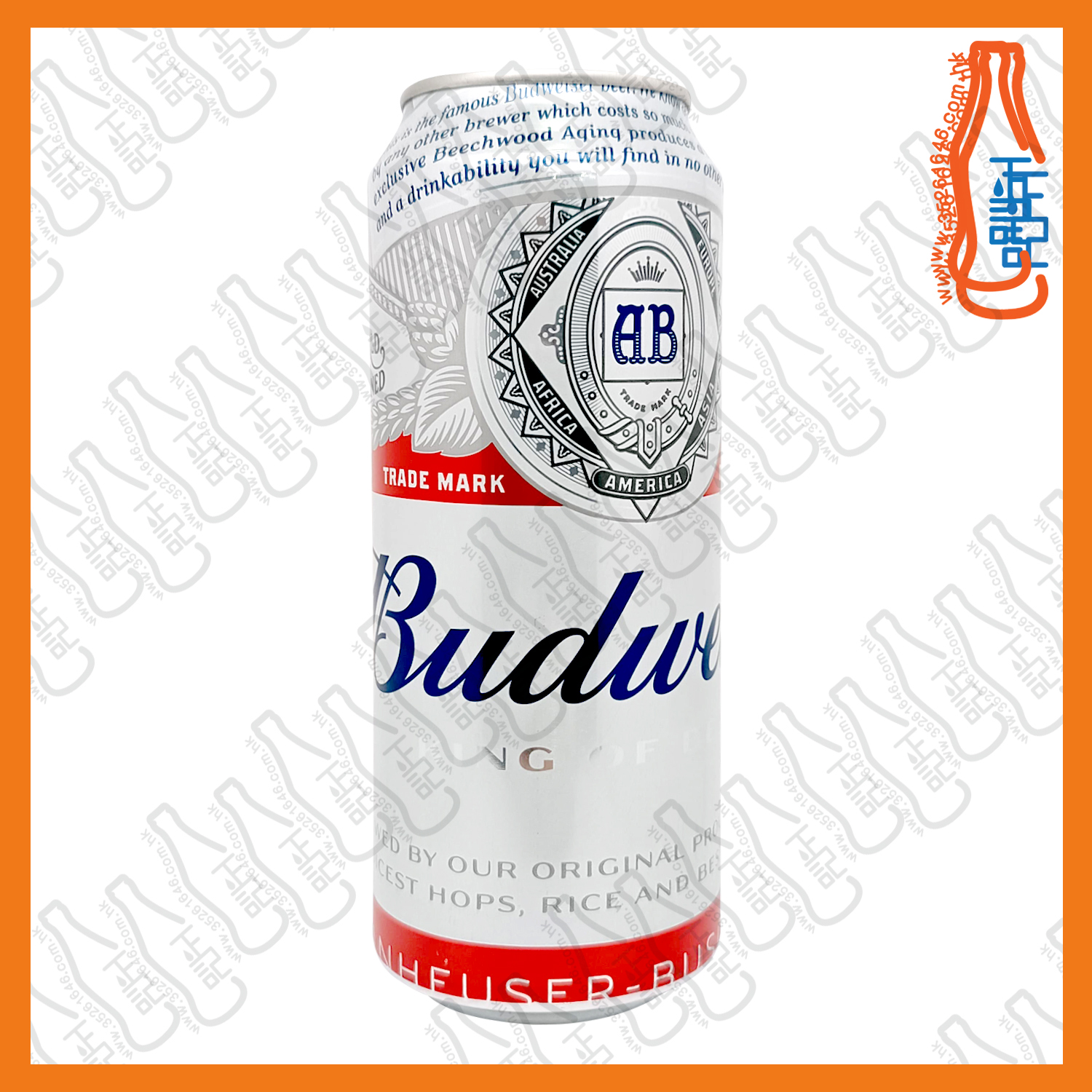 ==(巨罐)百威啤酒 500ml x 4罐 / 份