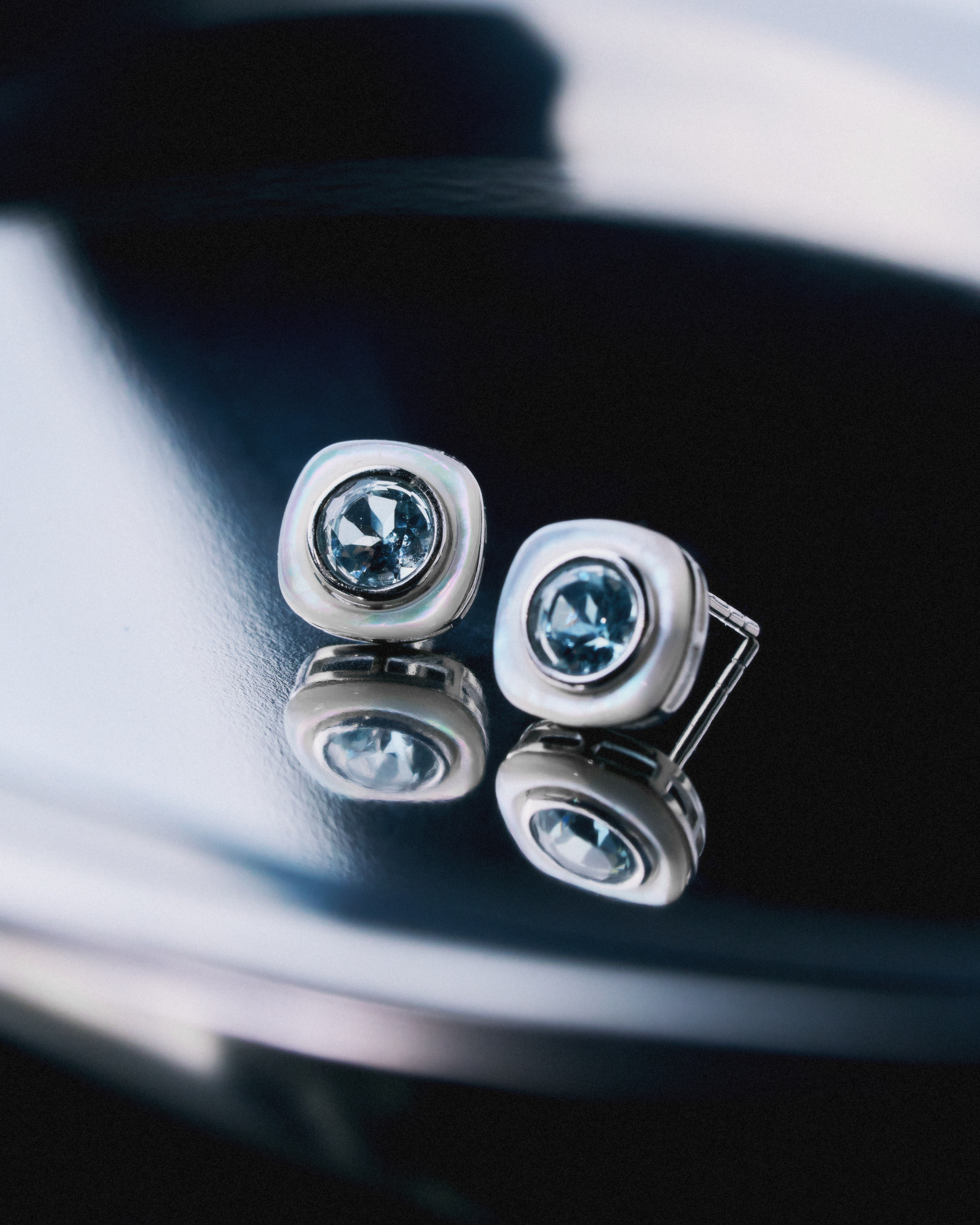 Blue Control Earring