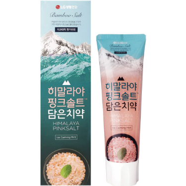 開市客 Costco - LG 竹鹽喜馬拉雅粉鹽牙膏160g 冰澈薄荷 1+1套裝 平行進口 (00289)
