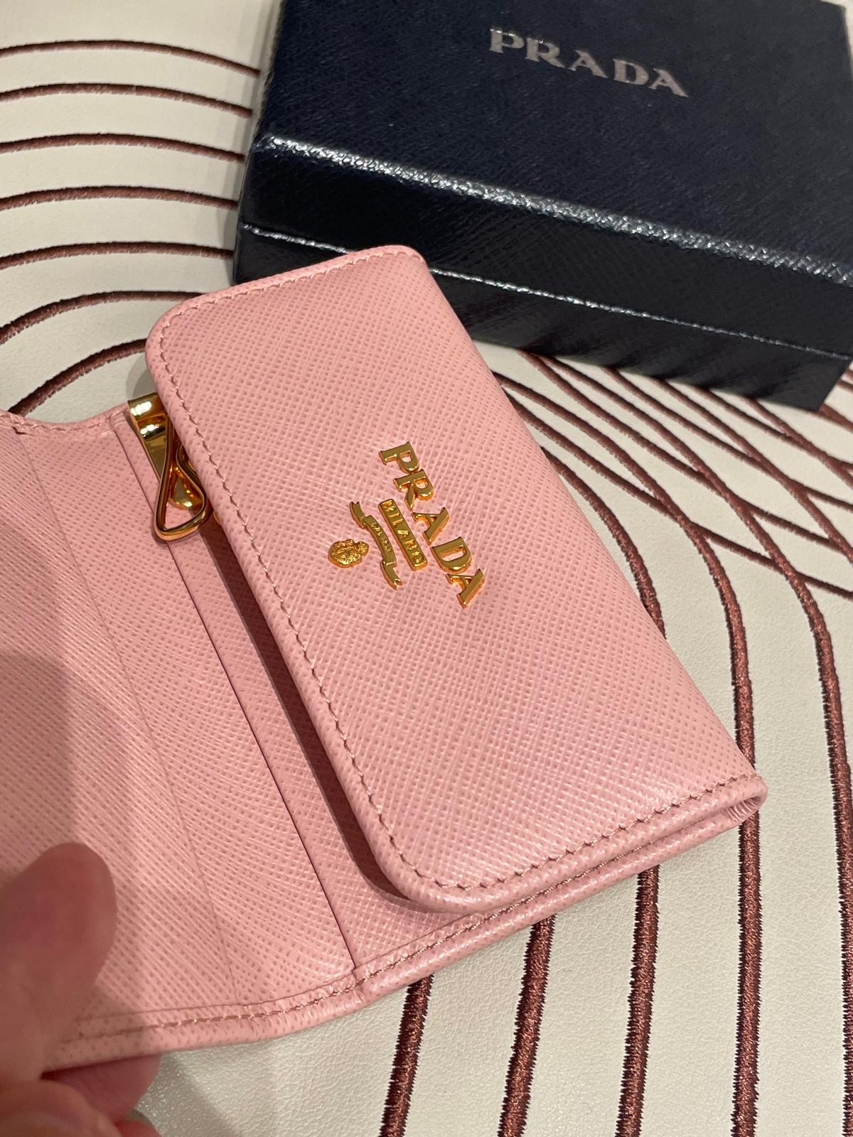 Prada Saffiano Calfskin Key holder 小牛皮鎖匙包 1PG222  100%Authentic,unused未使用 ✅保證卡✅盒 