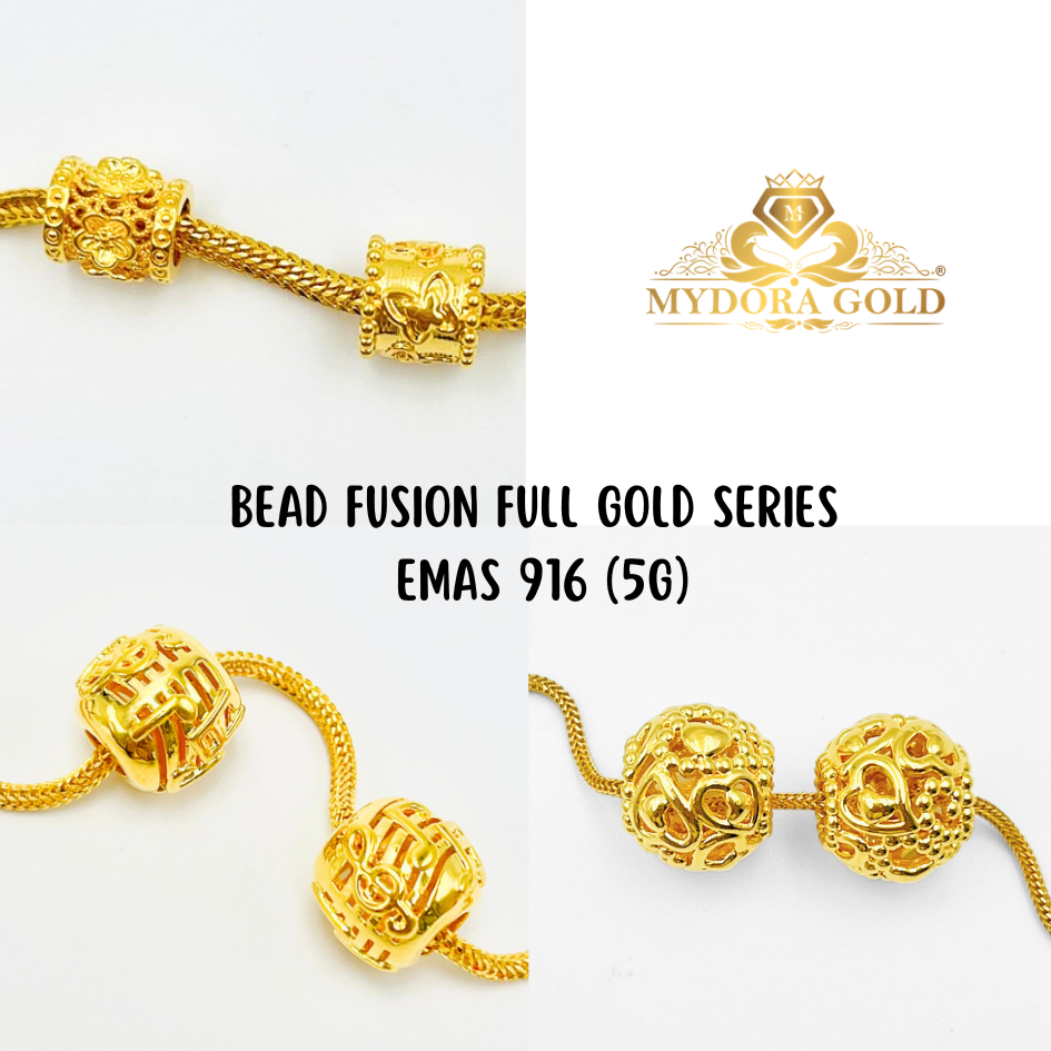 MYDORA Bead Fusion Full Gold Series (5G) I EMAS 916/22K