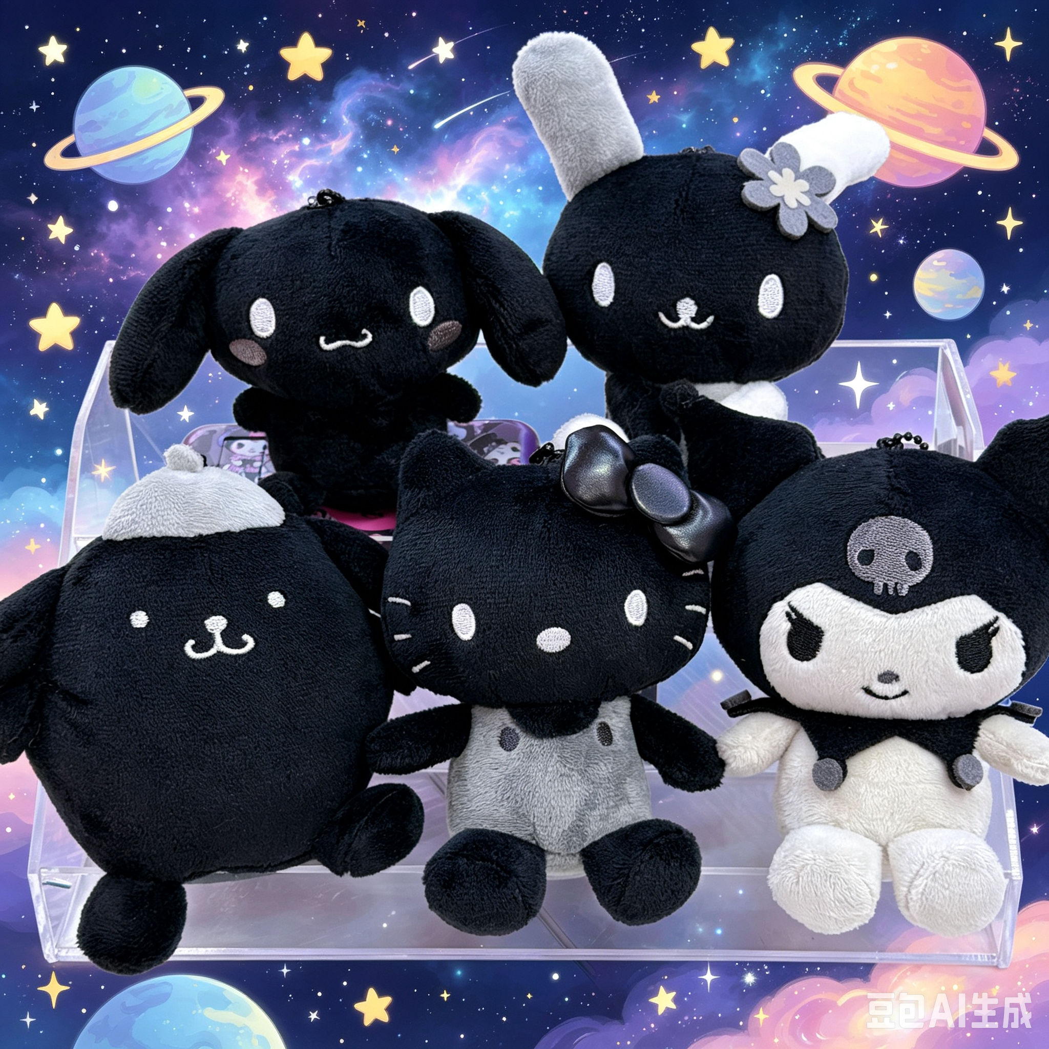 日本直送Sanrio 黑色系列公仔掛飾