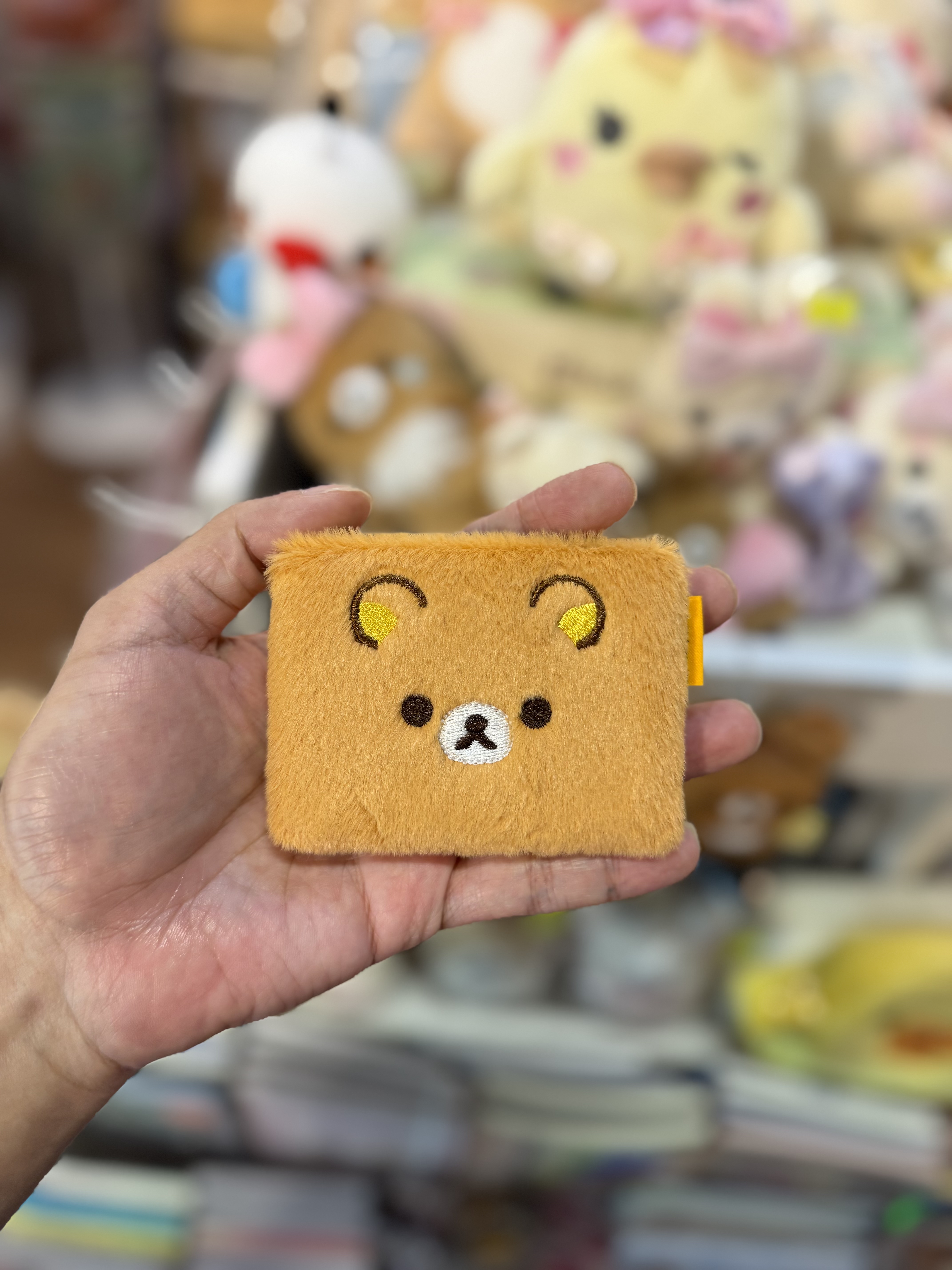 《現貨》全新Rilakkuma 毛毛方型小摺鏡