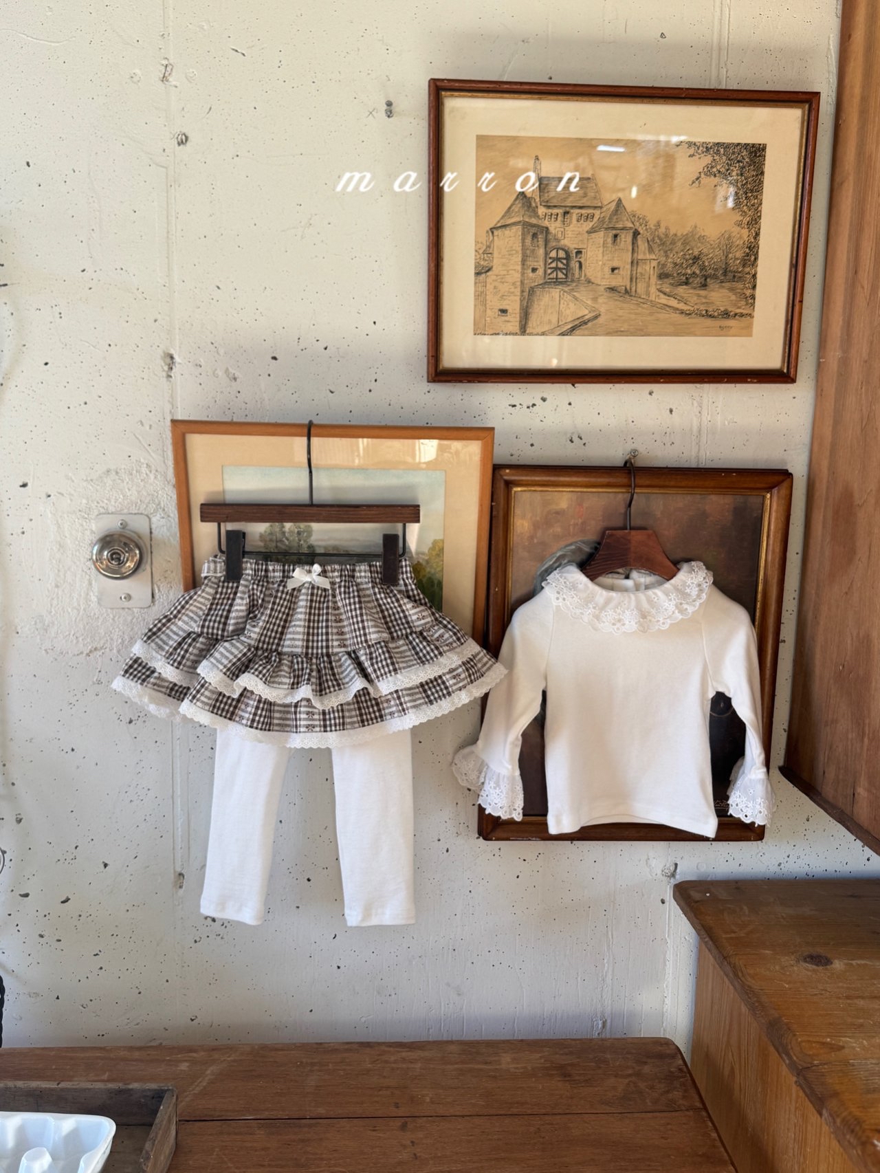 🇰🇷Marron skirt leggings