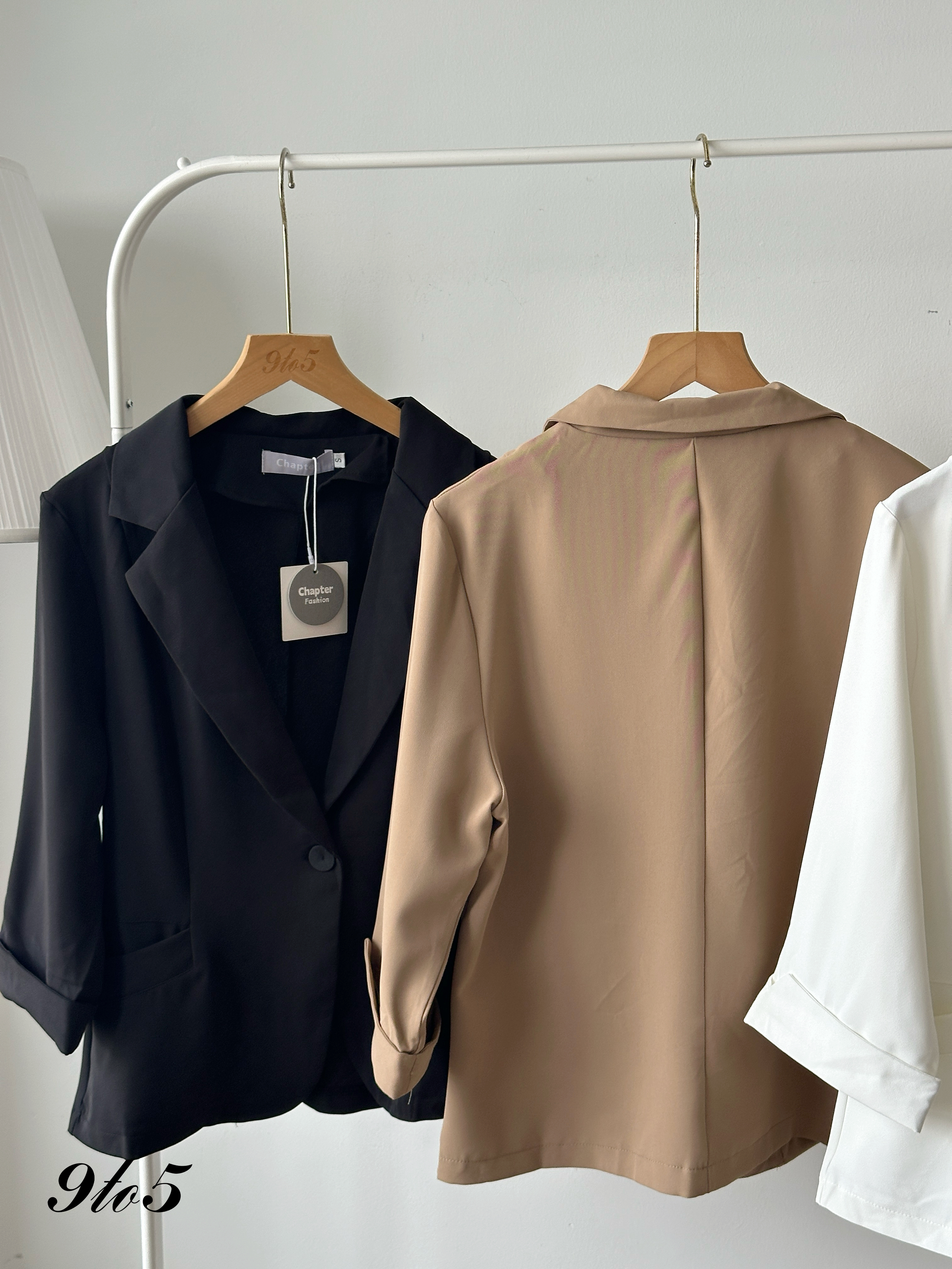 T4198 Half Sleeve Blazer - 3 Colors 