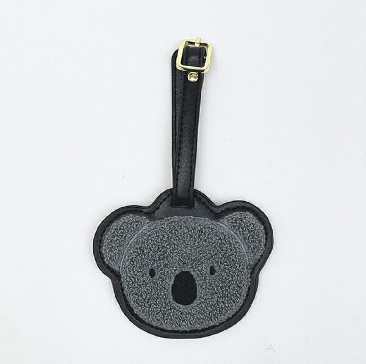 MIFFY 毛巾繡 行李牌 KO 灰色