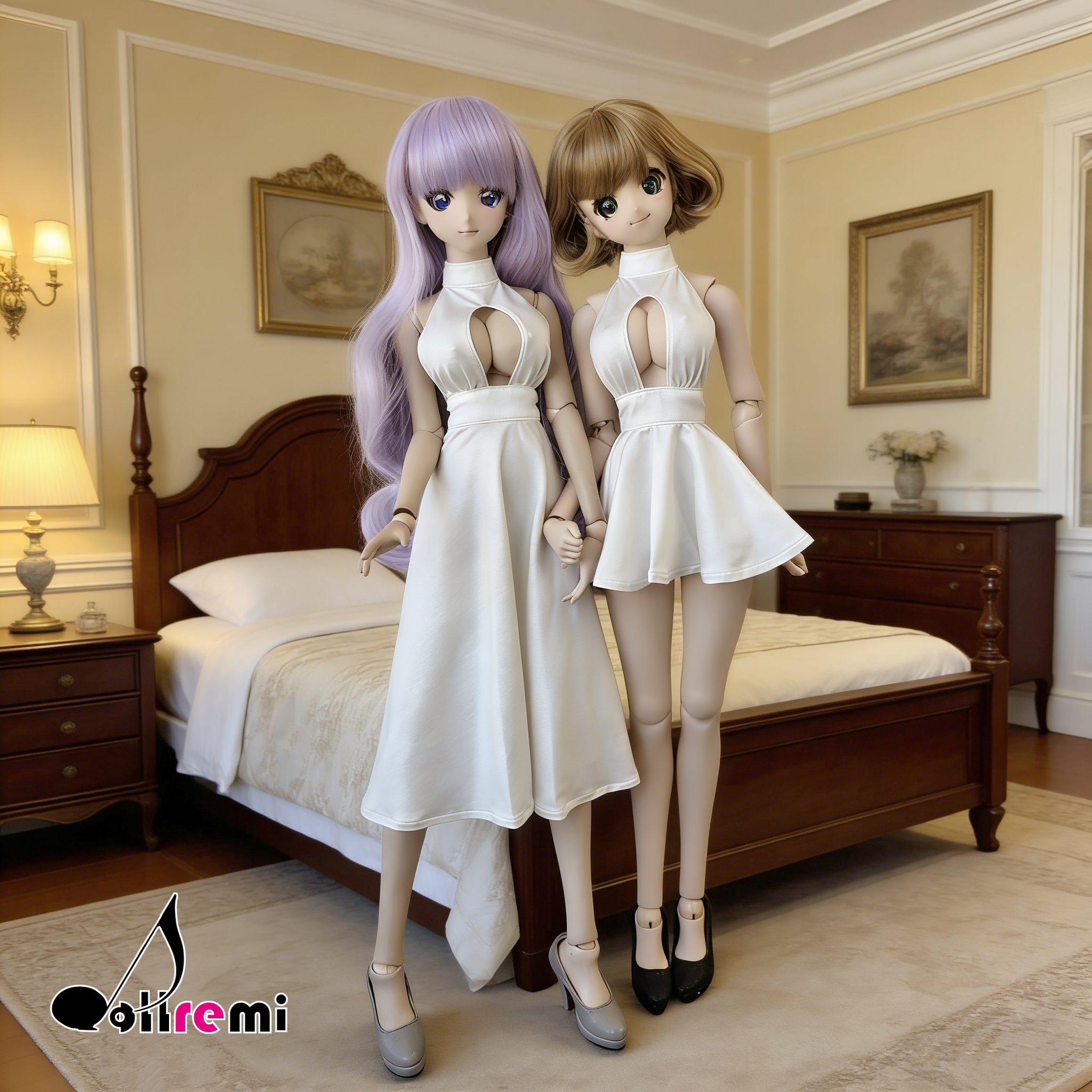 【dollremi】(DD0283D) 開胸長裙 Open chest Long Dress