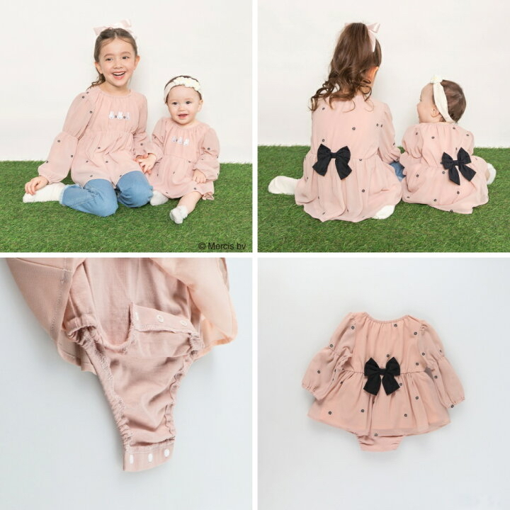 🇯🇵預訂 日本直送🇯🇵Branshes x Miffy系列兩色人物花花刺繡雪紡包屁裙