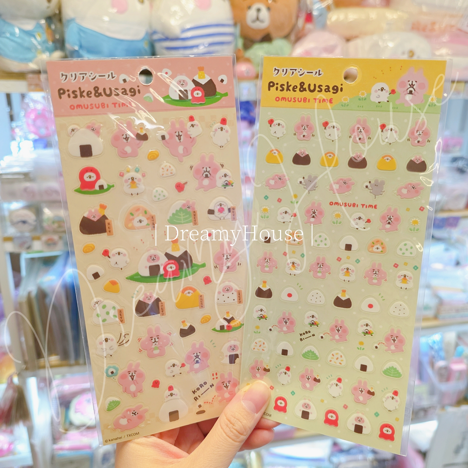 日本 kanahei 🍙 Piske & Usagi OMUSUBI TIME 🐙 貼紙