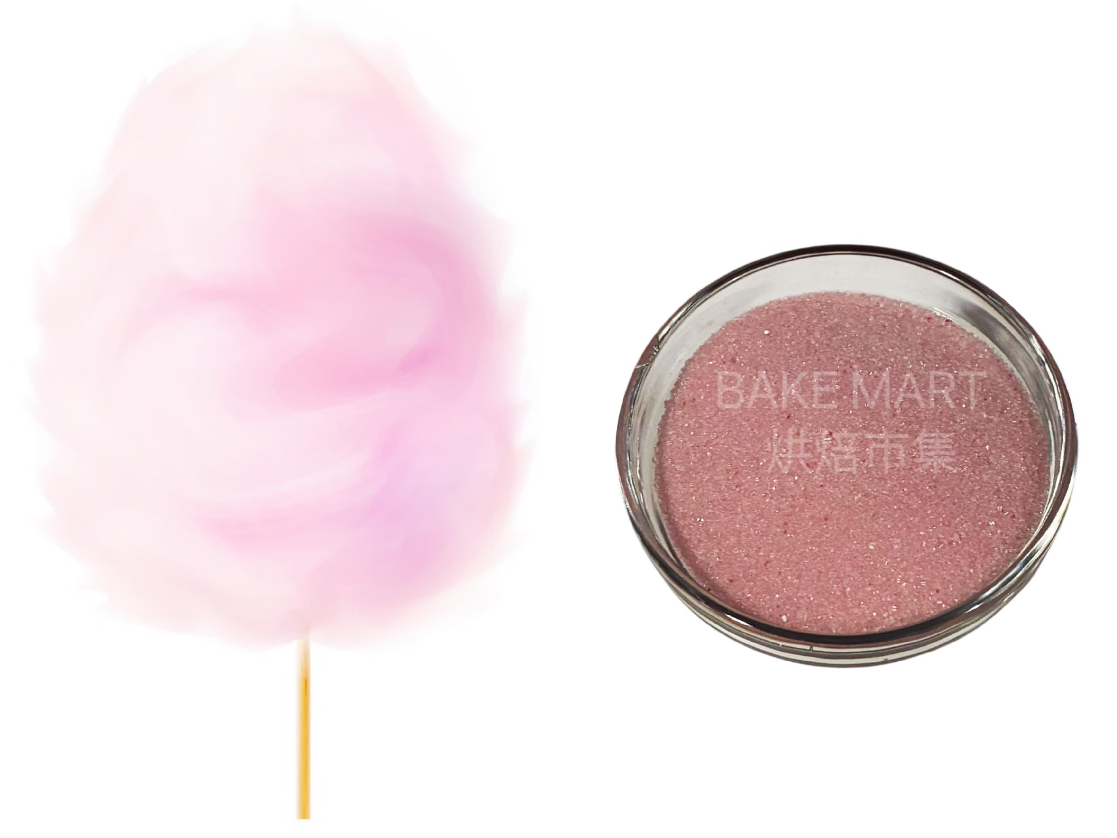 *New*美國+韓國士多啤梨味彩砂糖 [棉花糖機專用]