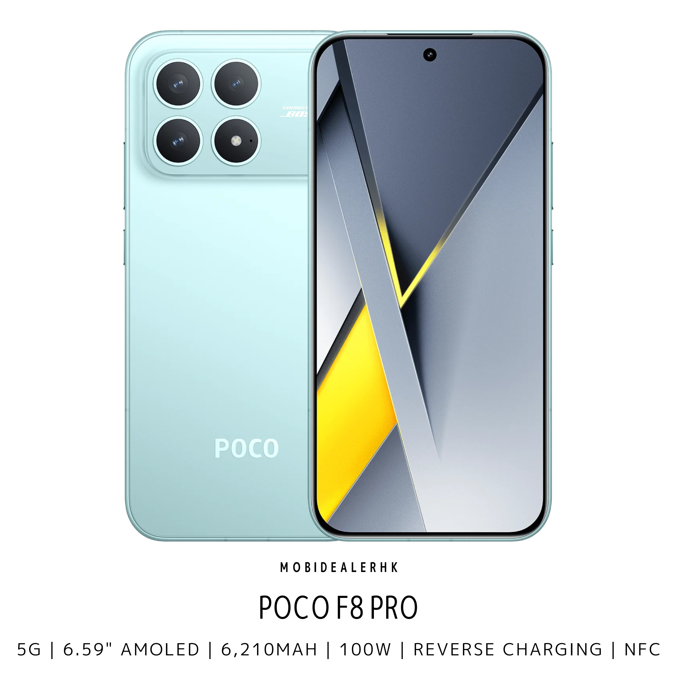 Poco F8 Pro | 5G | 智能手機 | Snapdragon 8 Elite | OIS主鏡頭 | 100W快充 | IP68防水
