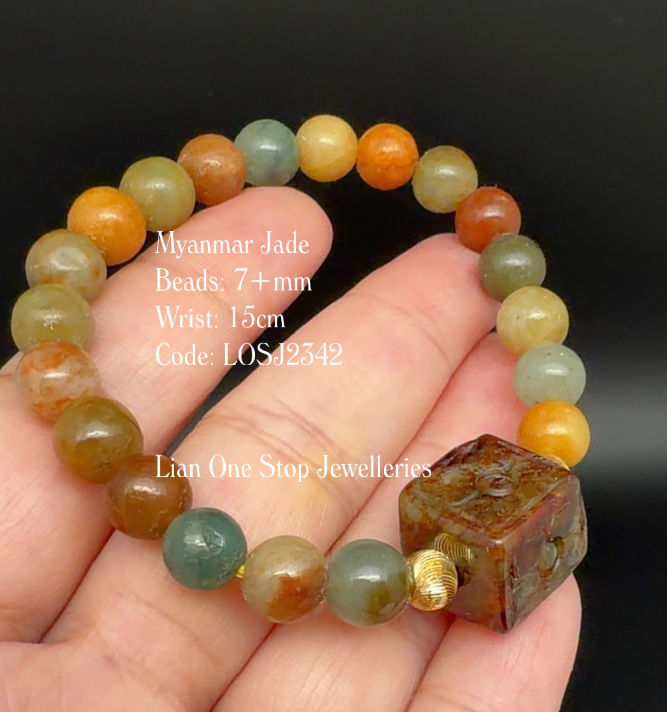 Code: LOSJ2342 Myanmar Jade 7+mm