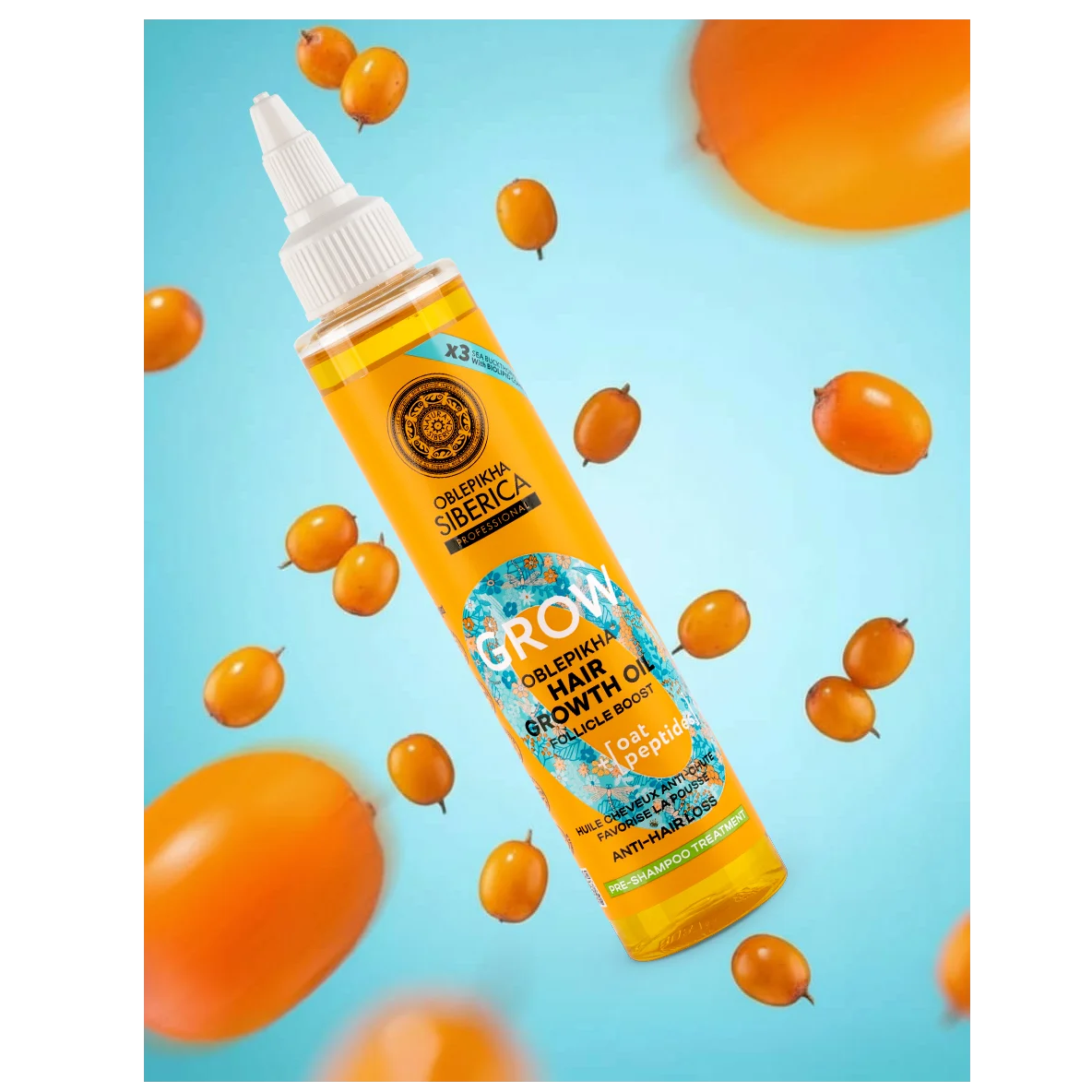 OBO-13   OBO有機沙棘果 + 燕麥肽激活毛囊防脫生髮油100ml