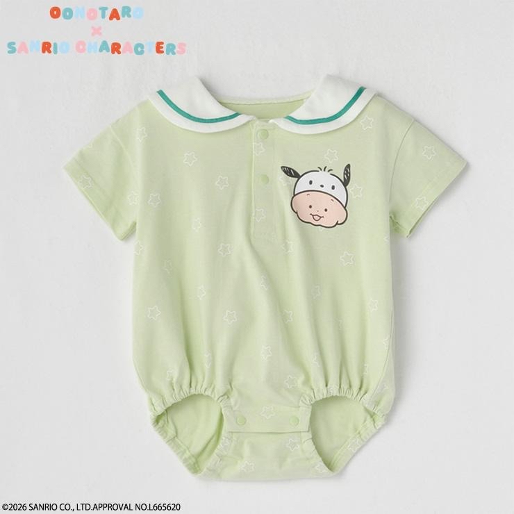 🇯🇵限量預訂 日本直送🇯🇵Oonotaro x Sanrio PC狗人物印花翻領短袖包屁衣