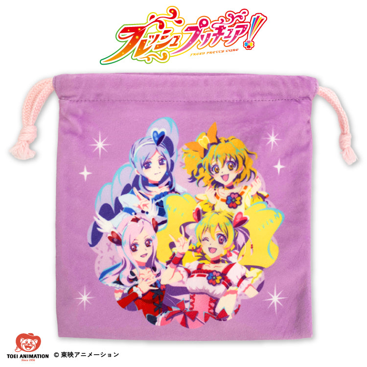 光之美少女 幸福精靈 Fresh PreCure 索繩袋(M) #P-PCG1004 [ThankYouMart] (PRE-ORDER) [2026/04]