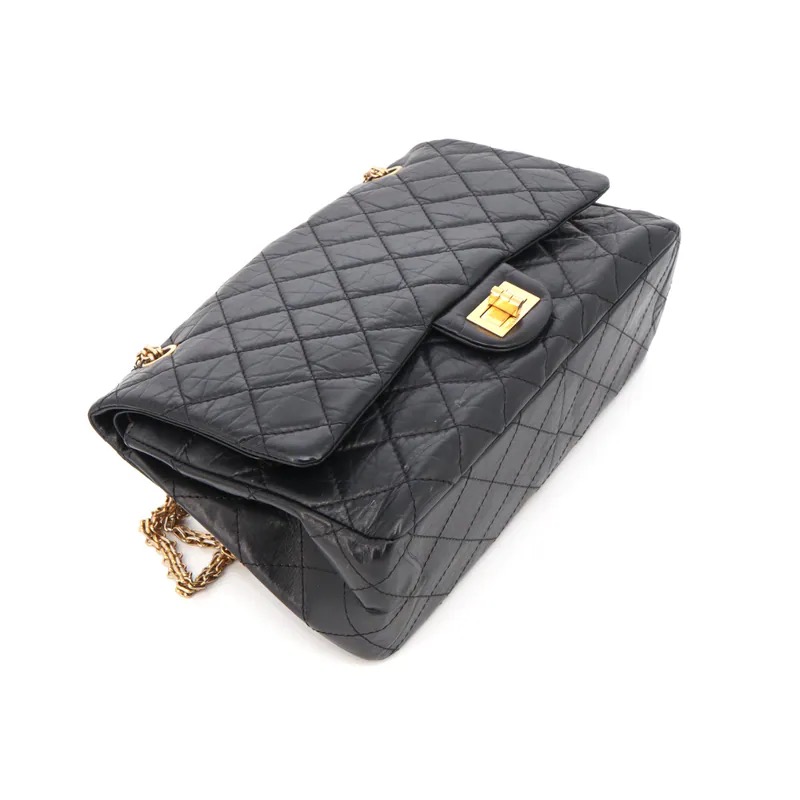 Chanel Matelasse 2.55 Maxi Double Flap Double Chain Shoulder Bag