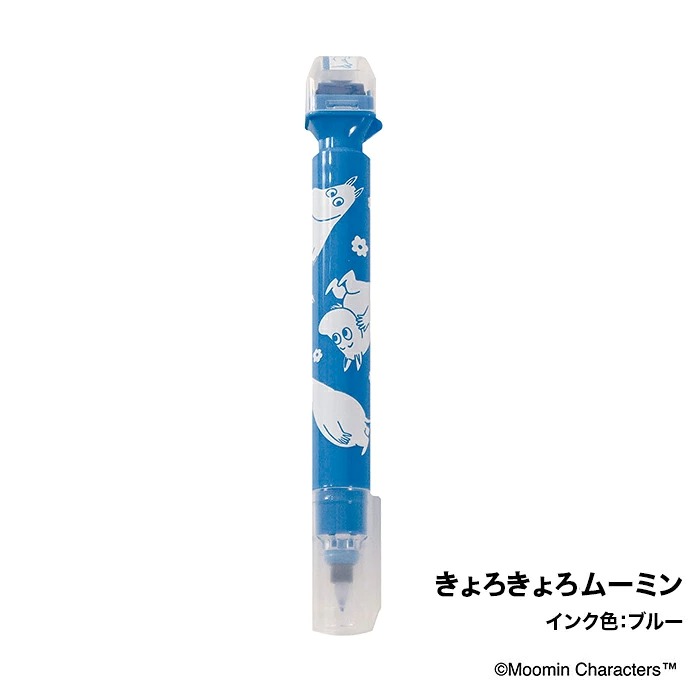 Moomin滾輪印章螢光筆