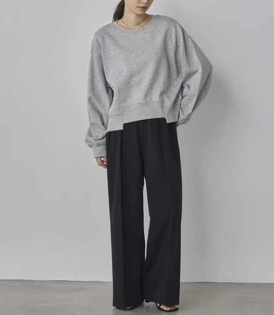 亮片短版套頭衫 - 2026 流行穿搭  短版套頭衫 春夏秋時尚穿搭 成人休閒 日常穿搭 易於配搭 日本直送   #JP-I-260008