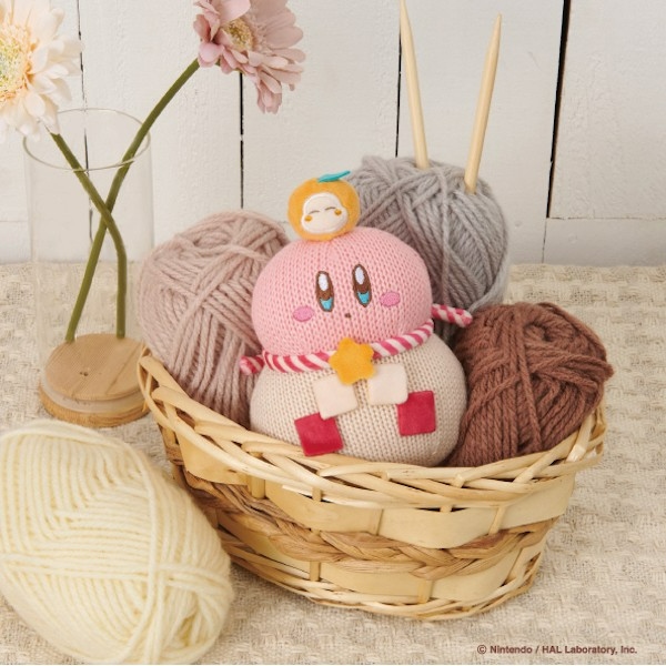 🌸 【預訂】Kirby 針織餅鏡公仔掛飾 - 星之卡比 新品
