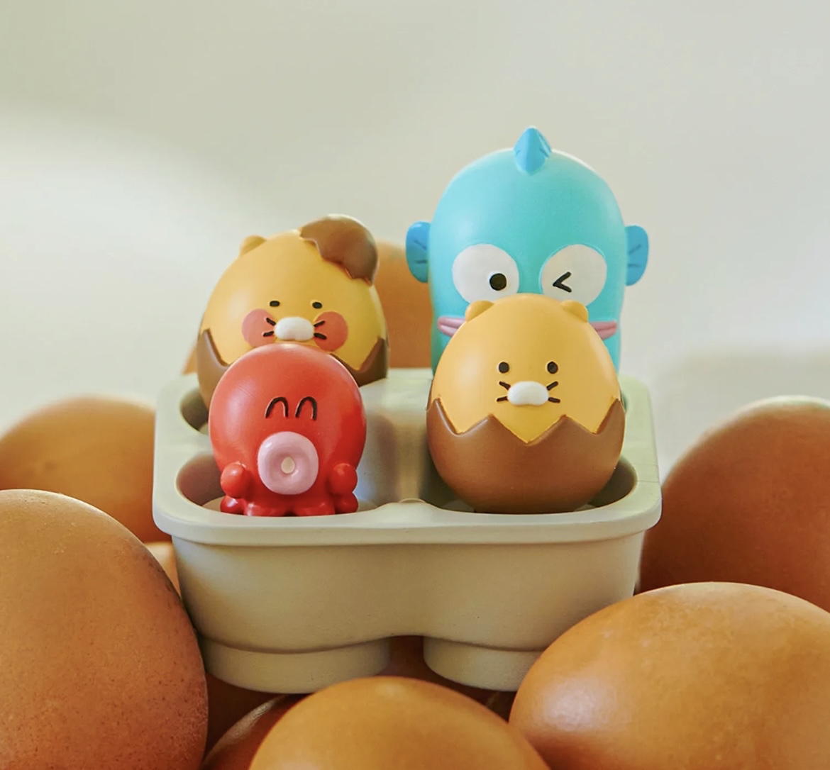 Kakao Friends × 水怪 聯名蛋架 按壓公仔（Clicker Figure）