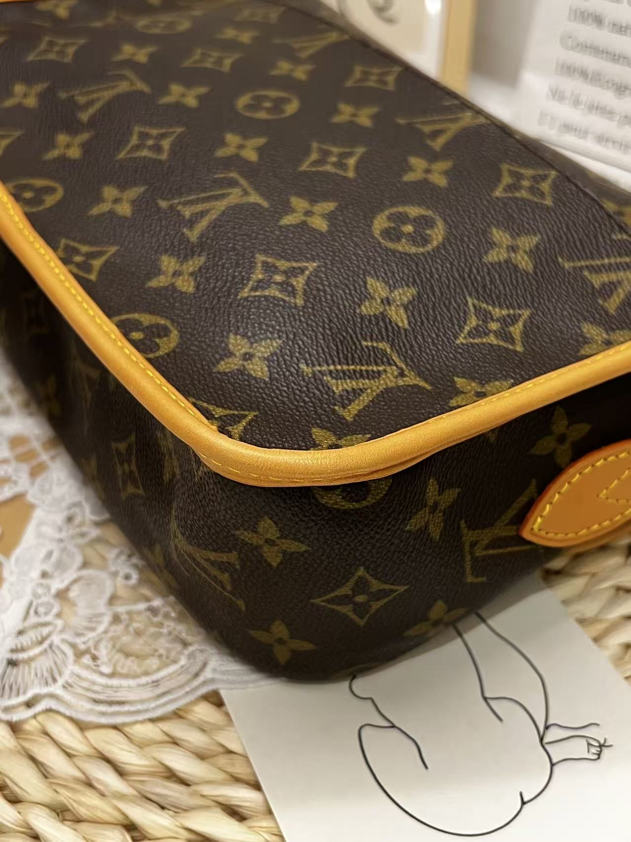 LV Monogram Satchel Messenger