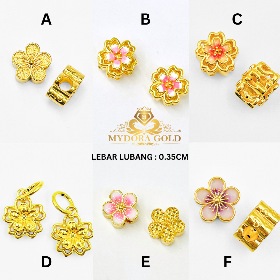 MYDORA Charm Bead Sakura Series (5G) l EMAS 916/22K