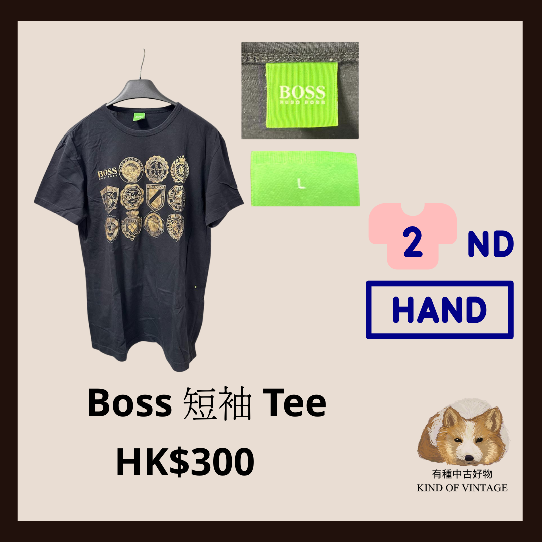 Boss 藍色短袖 Tee