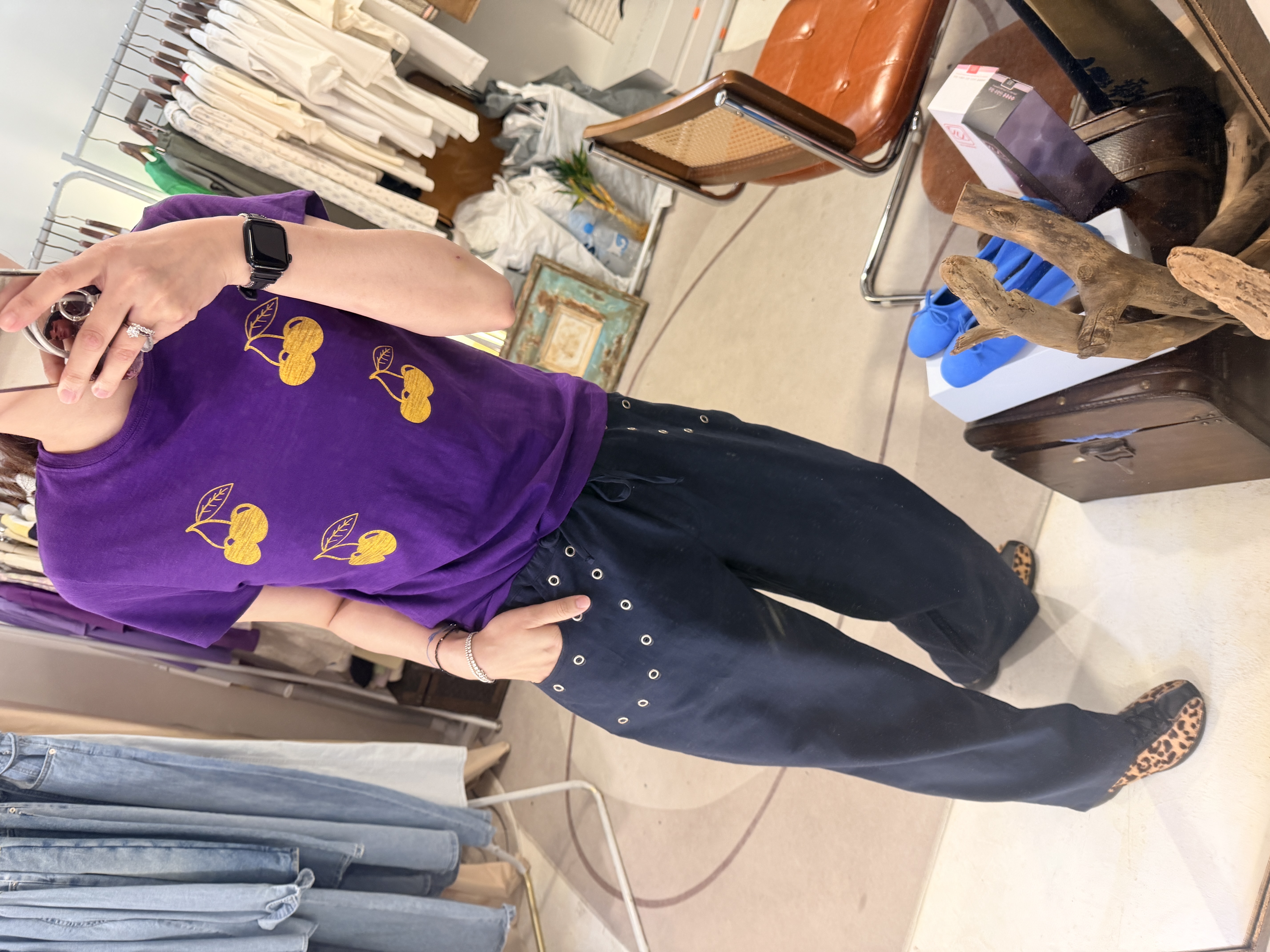 4 cherries printed tee