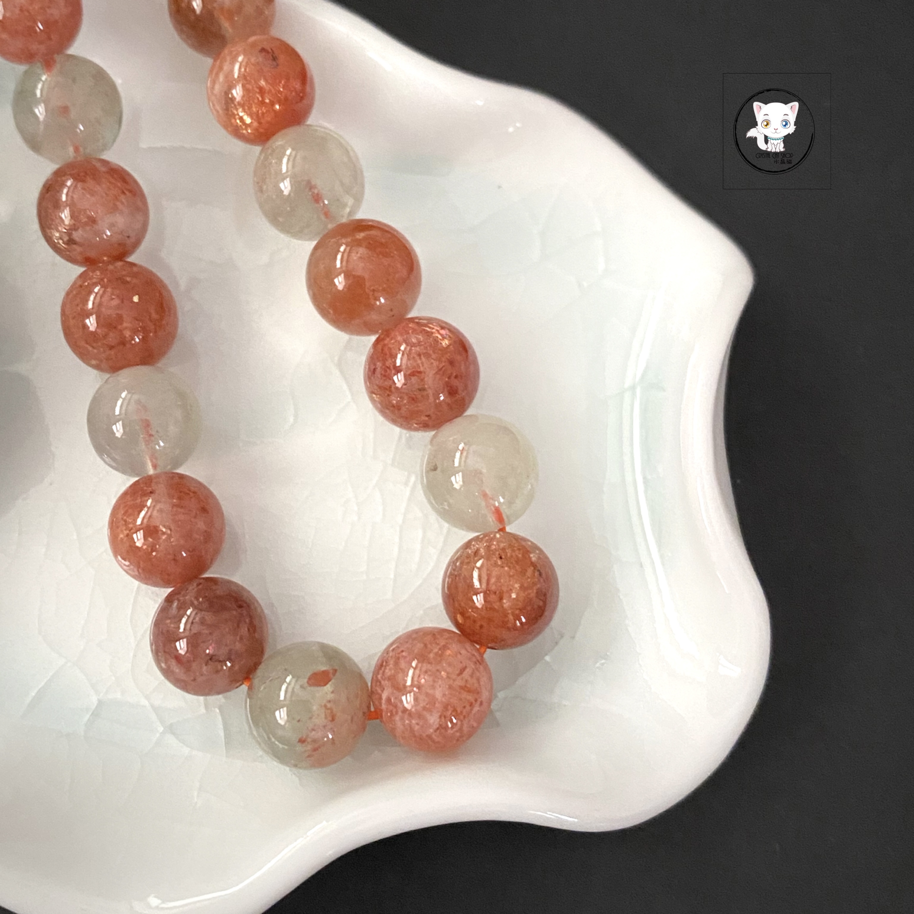 天然阿魯沙金太陽石手鏈 9mm